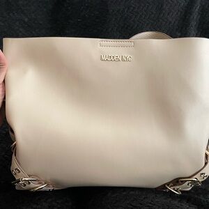 Madden NYC Cream Structured Tote